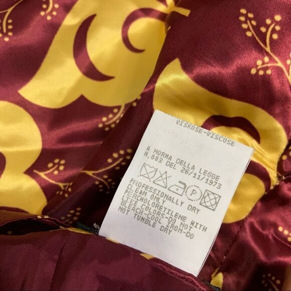 Versus by Giani Versace Vintage Satin Floral Skirt - Picture 7 of 12